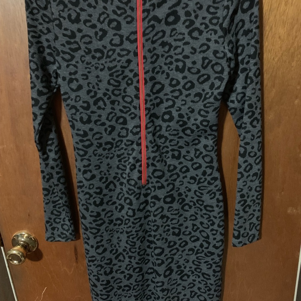 Leopard women’s dress long sleeve